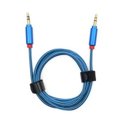 AUX-3 кабел за музика 1.5M - Син