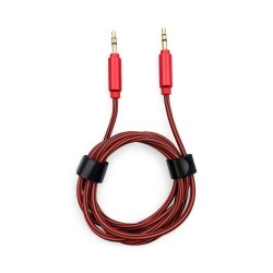 AUX-3 кабел за музика 1.5M - Червен
