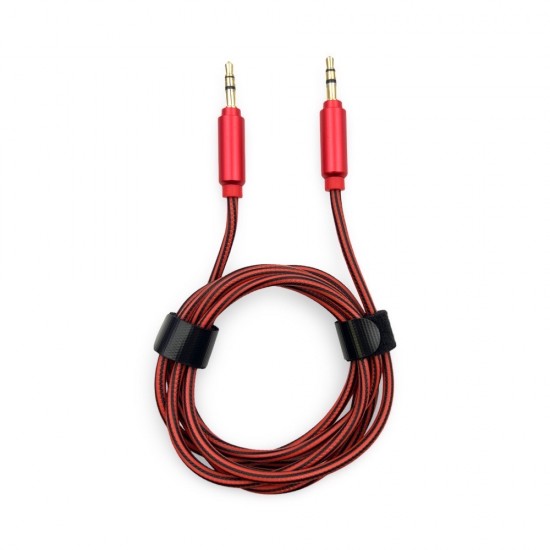 AUX-3 кабел за музика 1.5M - Червен