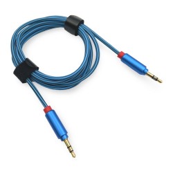 AUX-3 кабел за музика 1.5M - Син