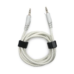 AUX-5 кабел за музика 1.5M - Бял