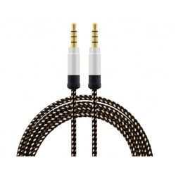 AUX-6 кабел за музика 1.5M - Черен