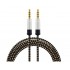 AUX-6 кабел за музика 1.5M - Черен