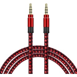 AUX-6 кабел за музика - Червен