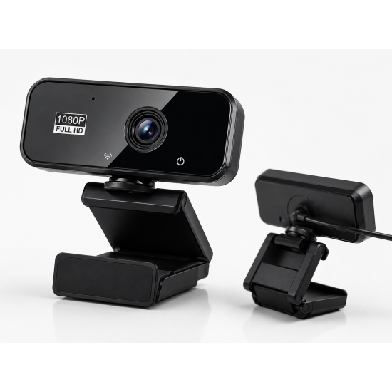 B03 Full HD 1080P USB Уеб камера с вграден микрофон | Plug & Play | За компютър, лаптоп и онлайн срещи