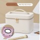 11376-3 Калъф за грим +огледало (Бял) Кутия за козметичен грим, органайзер