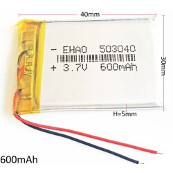 Универсална Батерия 503040 40 / 30 / 5mm 600 mAh