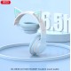 XO-BE38 Bluetooth слушалка Котешки уши Цветни RGB - Син