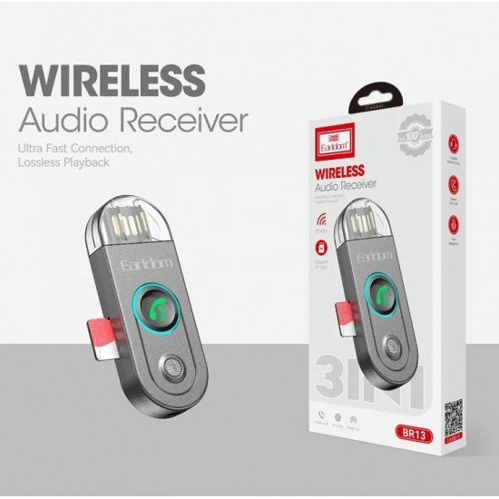 EARLDOM ET-BR13 Bluetooth 5.3 аудио приемник 3.5 mm Aux приемник Стерео Говорете