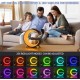 Bluetooth Тонколонка RGB Лампа BT 2301 (LED, AUX, USB, FM, microSD) , безжично зареждане, будилник
