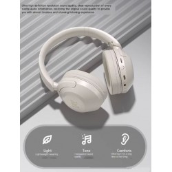 Безжични слушалки BT711 – мощен бас и сгъваем дизайн - Сив