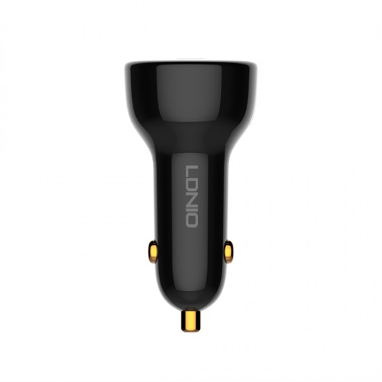 LDNIO C101 Зарядно за кола 100W USB-C към USB-C – Dual USB-C, QC4+, LED дисплей