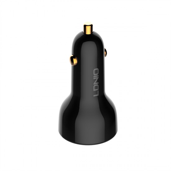 LDNIO C101 Зарядно за кола 100W USB-C към USB-C – Dual USB-C, QC4+, LED дисплей