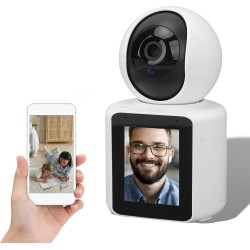 AI Интелигентна IP камера C30LM с дисплей, Wi-Fi, двупосочно аудио и нощно виждане