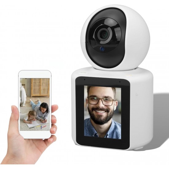 AI Интелигентна IP камера C30LM с дисплей, Wi-Fi, двупосочно аудио и нощно виждане