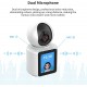 AI Интелигентна IP камера C30LM с дисплей, Wi-Fi, двупосочно аудио и нощно виждане