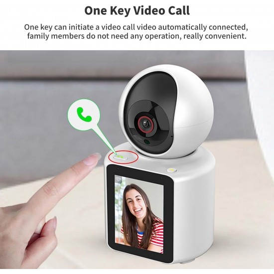 AI Интелигентна IP камера C30LM с дисплей, Wi-Fi, двупосочно аудио и нощно виждане