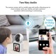 AI Интелигентна IP камера C30LM с дисплей, Wi-Fi, двупосочно аудио и нощно виждане