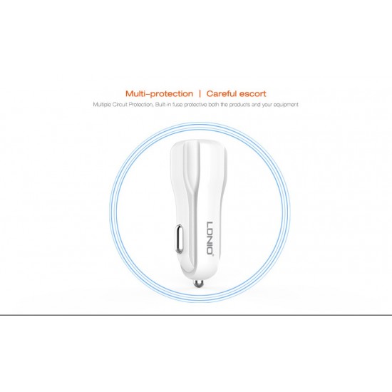 12V Зарядно 3.4A LDNIO C331 2 PORT USB към Lightning