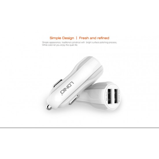 12V Зарядно 3.4A LDNIO C331 2 PORT USB към Lightning