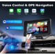 Преносим 7" безжичен CarPlay и Android Auto екран C690 за автомобил – тъчскрийн с Bluetooth, GPS, камера за заден ход, AUX и FM трансмитер