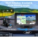 Преносим 7" безжичен CarPlay и Android Auto екран C690 за автомобил – тъчскрийн с Bluetooth, GPS, камера за заден ход, AUX и FM трансмитер