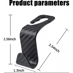 1бр. Закачлака карбонова за пликчета, чанти, дрехи и др. за кола YF888