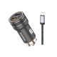LINK✮STAR CC48 48W Бързо зарядно за автомобил PD30W + QC18W Type-C към Lightning