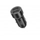XO CC53 12W 2.4A 2xUSB-A, Адаптер Mini Metal (Черно)