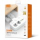 Разклонител LDNIO SE2435, 2 гнезда, CEE 7/3, 2500W, 1 x Type-C F, 3 x USB F, PD, QC, Бял