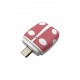 Розов четец за карти от Микро USB към Micro SD лил. кут. -  KS-S70