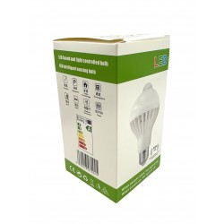 GY-021 5W E27 PIR LED Интелигентна крушка със сензор за движение ВКЛ./ИЗКЛ. 220V 110V