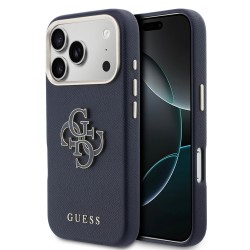 4795 GUESS HC  PU FW RESIN LOGO BLUE IP17 PRO MAX