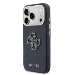 4795 GUESS HC  PU FW RESIN LOGO BLUE IP17 PRO MAX