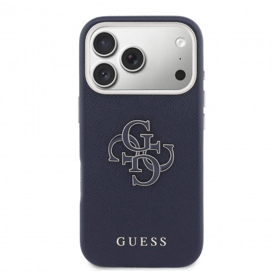 4795 GUESS HC  PU FW RESIN LOGO BLUE IP17 PRO MAX