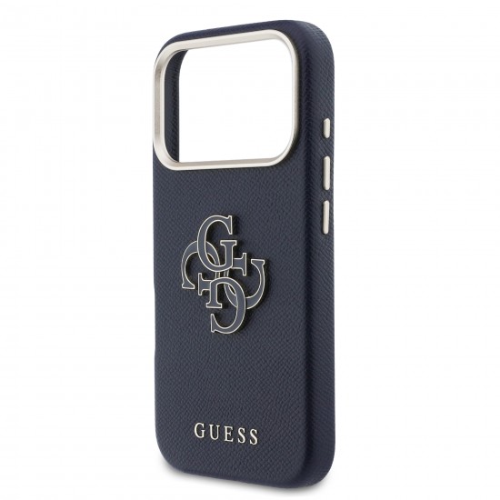 4795 GUESS HC  PU FW RESIN LOGO BLUE IP17 PRO MAX
