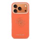 4634 GUESS HC  PU FW RESIN LOGO ORANGE IP17 PRO MAX
