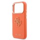 4634 GUESS HC  PU FW RESIN LOGO ORANGE IP17 PRO MAX