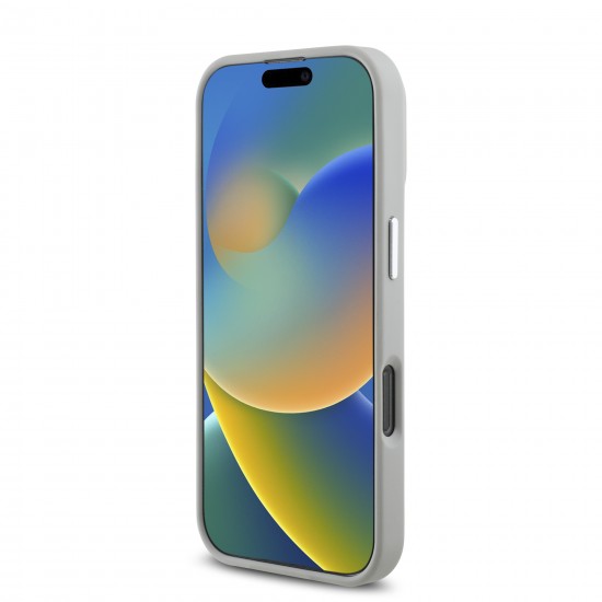 2788 GUESS HC MAGSAFE GRAINED PU TRIANGLE LOGO BEIGE IP16 PRO MAX