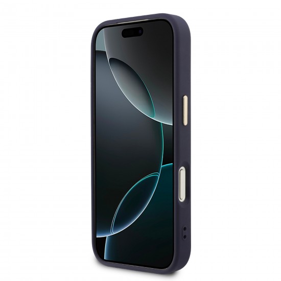 3261 GUESS HC MAGSAFE PU W/ PEONY HOT STAMP BLUE IP17 PRO