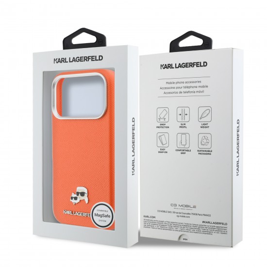 0143 KARL HC MAGSAFE PU FW W/ K&C HEAD PIN ORANGE IP17 PRO MAX