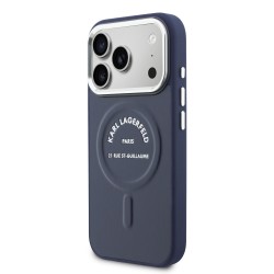 9269 KARL HC MAGSAFE PU W/ KARL RSG LOGO BLUE IP17 PRO MAX