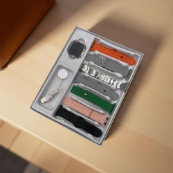 D70 Ultra 3 – Смарт часовник с 7 каишки и безжично зареждане