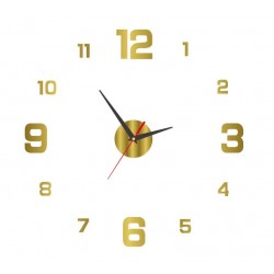 DC-163 Светещ модерен стенен часовник - Златист