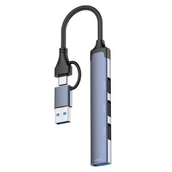 HUB Ldnio DS64U 4в1 USB-C+USB КЪМ 4xUSB 480MB/ps