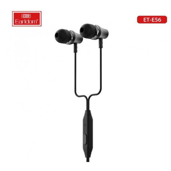 EARLDOM E56 Метални слушалки с 3.5mm. жак - Черен