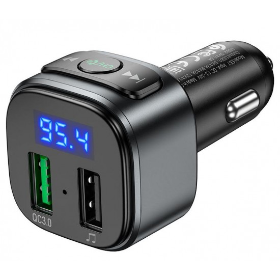 HOCO E67 FM Трансмитер с Bluetooth 2USB (18W, 3.0A)
