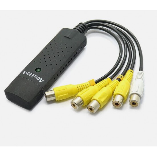 Четириканален USB DVR EasyCap рекордер за видеонаблюдение и видеоконтрол