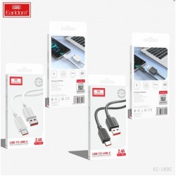 EARLDOM кабел EC183L 2.4A USB към Lightning (1M) - Бял