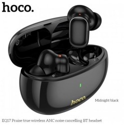 EQ17 TWS Истински безжични Bluetooth слушалки ANC Noise Canceling - Черен